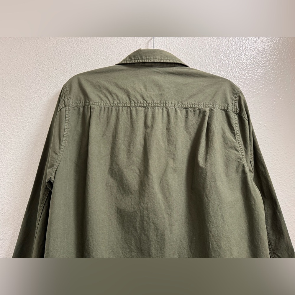 ROARK Field Jacket Cotton Twill Unlined Lightweight Pockets Green Men's Medium - Picture 6 of 9